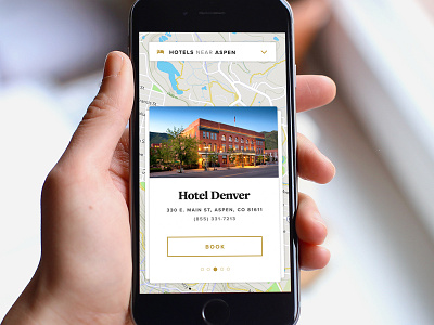 Daily UI #029 dailyui hotel ios map mobile phone ui