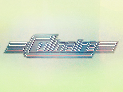 Culinaire atomic age brand identity logo retro retro futurism science fiction space age