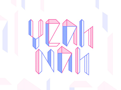 Yeah Nah Summit 2017 block brand geometric logo pastel startup summit