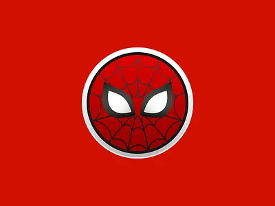 Spiderman Coin (Red Costume) coin daily ui dailyui hero icon logo marvel spider spiderman sticker superhero web