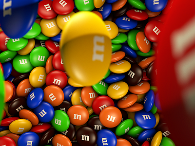 M&Ms shoot candies chocolat mms pos