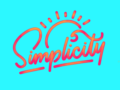 Simplicity goodtype hand lettering ipad lettering lettering monoline ocean summer sun wave