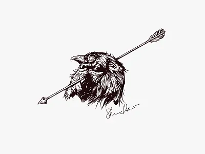 Nice Shot · T-Shirt Design apparel apparel design band tee clothing crow death design illustration merch merch design shirt design tshirt