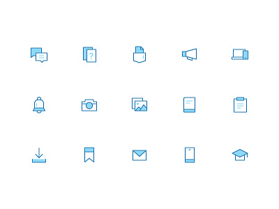 Icons- Aakash iTutor App cards education gallery icons linear ui