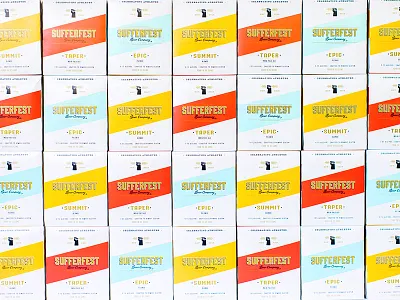 Sufferfest Box beer brand brand design brand identity design newwork packaging
