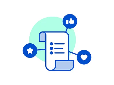 Surveys art dichromatic fun illustration line mailchimp