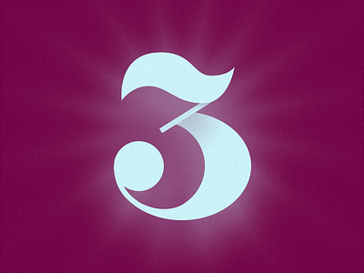 3 letter number typehue typography