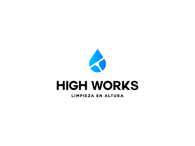 High Works brand branding design logo logotype type typography vector