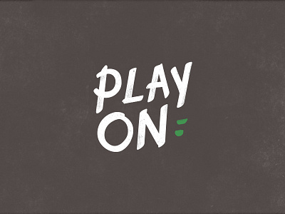 Play On handwritten illustration play sneakers type