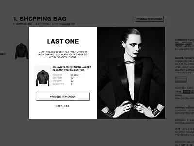 YSL Remarking Modal fashion modal popup prompt responsive ui