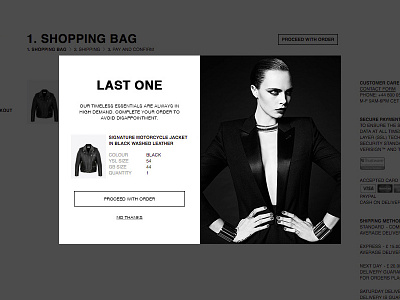 YSL Remarking Modal fashion modal popup prompt responsive ui