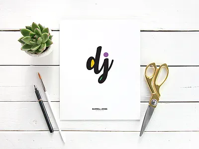 Monogram For Darrell branding logo monogram