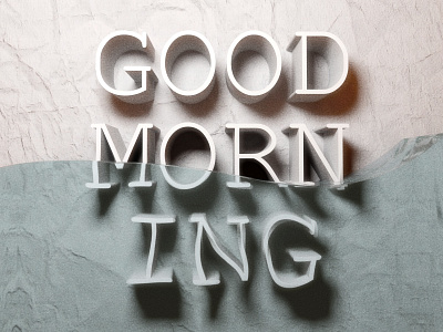 Good Morning 3d render type