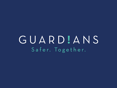 Guard!ans app branding college design guardians logo modern safe safety simple together