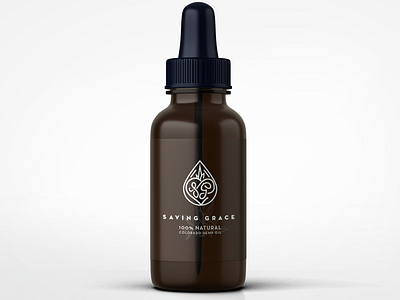 Droplet bottle brand cannabis cbd dropper label line art logo logomark mockup packaging packaging mockup