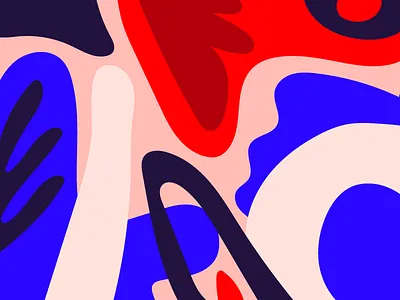 Organic Shapes abstract color illustration pattern shapes
