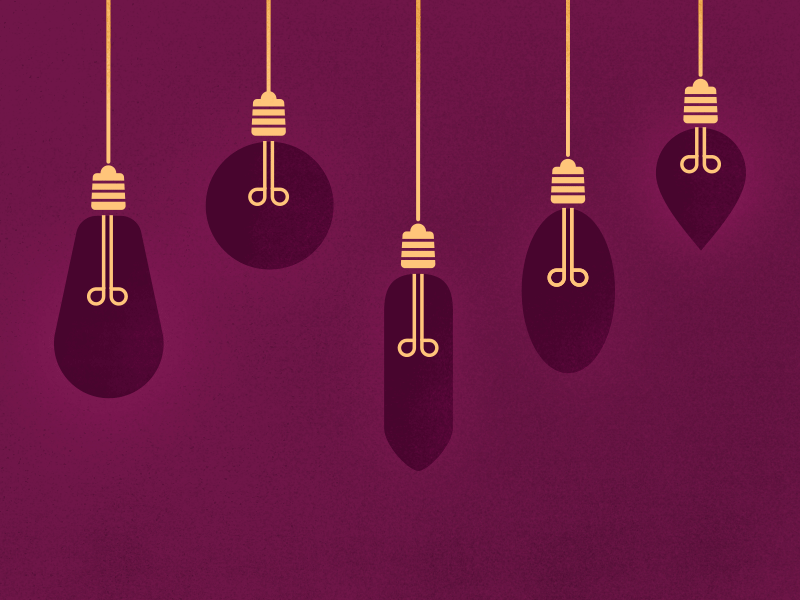 the ideas are flowing bulb click dark dark room illustration light light bulb lights night turn on