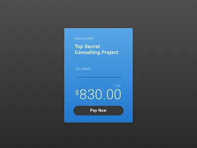 Invoice 046 daily100 dailyui estimate invoice invoicing minimal payment simple ux