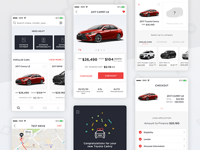 Automotive App app automotive calculator estimate mobile tools ui ux