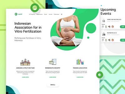Iaivf - Web Design clean design homepage interface landing page ui uidesign ux web