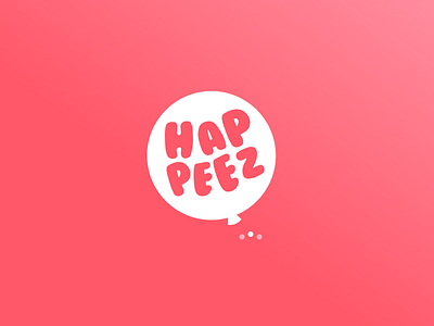 Happeez identity app baby brand fun happeez identity logotype pink social