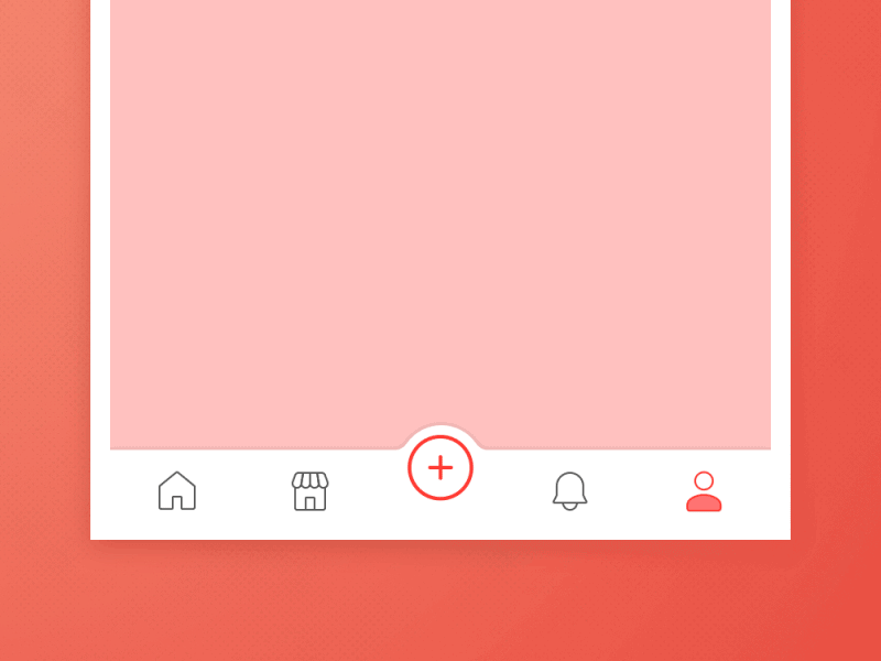 Tabbar icon account bells icon motion store tabbar ui