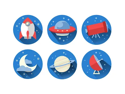 Space Icon Design Practice icon design ux design visual design