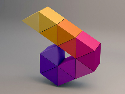 A logo proposal for a indie video game company 3d colors logo videogames