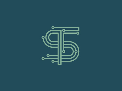 TS Monogram brand branding identity logo monogram s t technology ts