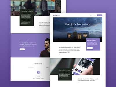 Security Company | LandingPage company design desktop front end landing landingpage page security ui web