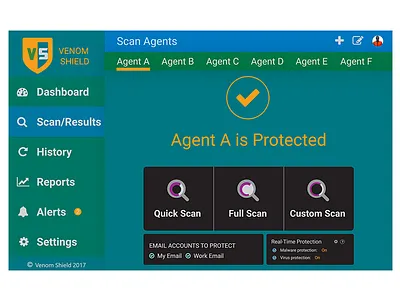 Daily Ui 047 dashboard interface scan scanner scanning security ui ux virus vulnerability warning