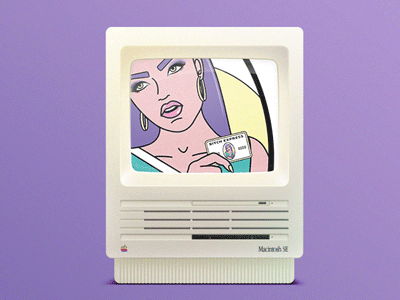 Bitch Express animation apple bitch brand dubai gif illustration lacomedi mac vintage