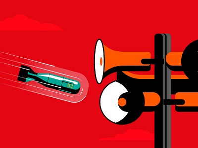 Atomic Illustrations animation atomic explosion gif nuclear run
