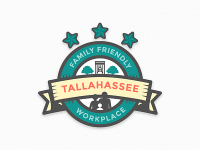 Family Friendly Workplace badge design family friendly graphic illustration local tallahassee vector workplace