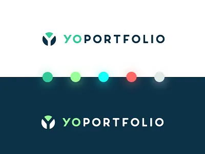Yo Portfolio - logo brand brand board bright colors financial fun icon logo pastel stocks