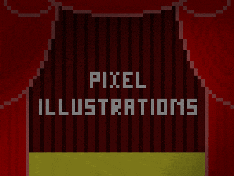 Roll the Credits 8 bit animation pixel rainbow social animation