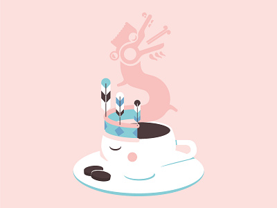 Origin of chocolate azteco choco chocolate cup dribbble history illustration origin shot snake vector