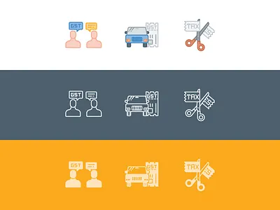 GST Iconpack cut goods and service gst iconpack icons iconset people reduce scissors tax transport tax