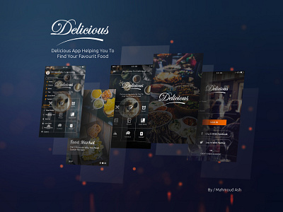 Delicious - Restaurant App kit ui ux app material design adobe xd