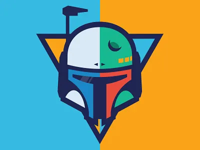 Janba Fett boba dent fett helmet jango logo mask scrum star starwars team wars