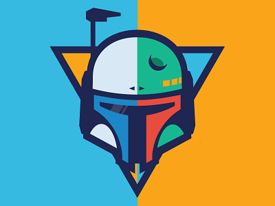 Janba Fett boba dent fett helmet jango logo mask scrum star starwars team wars