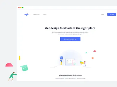 Evrybo Landing page app evrybo icon landing landing page minimal ui webdesign website