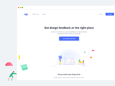 Evrybo Landing page app evrybo icon landing landing page minimal ui webdesign website