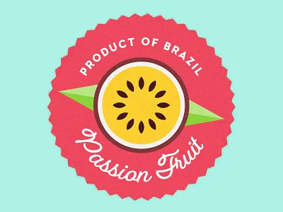 Passion Fruit brazil colorful fruit illustration illustrator passion fruit sticker sticker mule