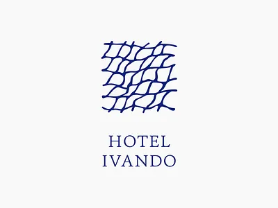 Hotel Ivando hotel logo mesh sea