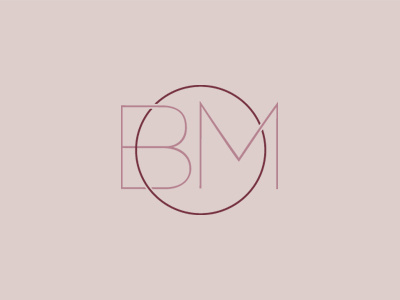 Bethany Mabee circle logo millenial pink thin lines