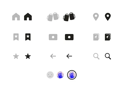 Beer NC Icons app icons beer home icons illustration stars