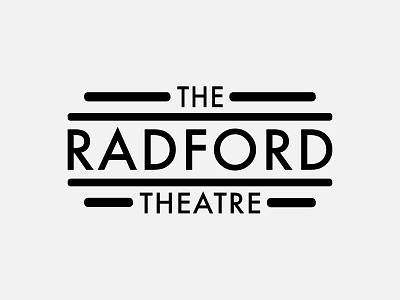 Logo – The Radford Theatre art deco brand design brand identity branding graphic design logo logo design typography