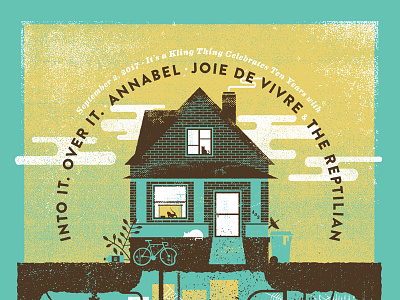 It's A Kling Thing! akron diy emo gig poster house into it over it punk screen print