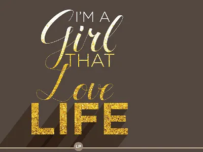 Golden type design graphic type typography